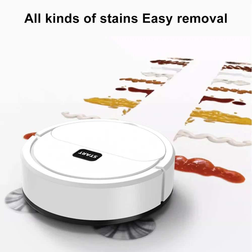 Robot Vacuum Cleaner/Cleans everywhere under sofa, fridges and tight spaces.
