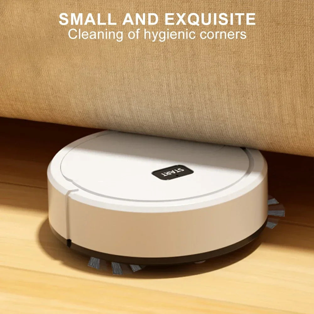 Robot Vacuum Cleaner/Cleans everywhere under sofa, fridges and tight spaces.